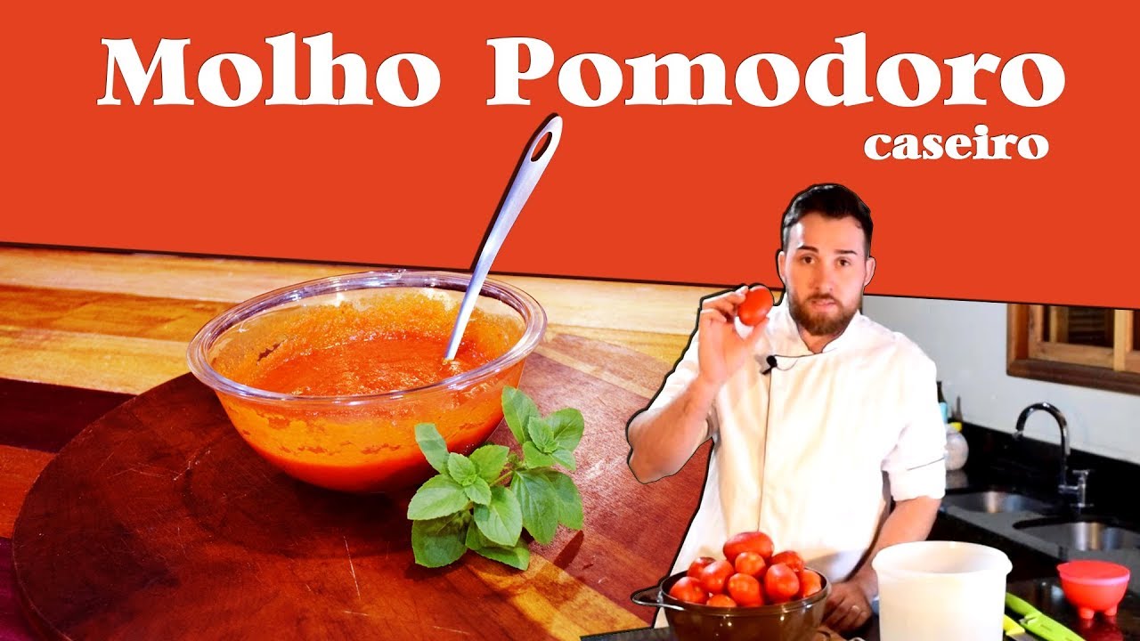 Como fazer MOLHO de TOMATE pomodoro italiano 🍅🍅🍅