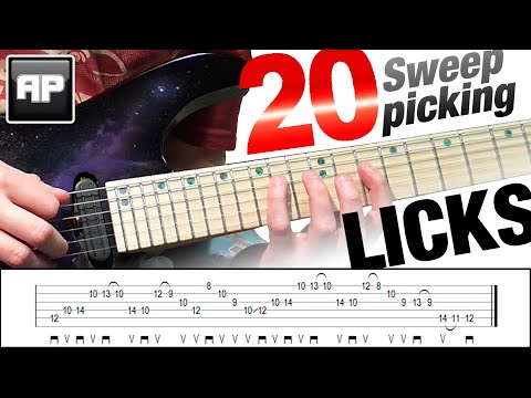 20 Sweep Picking Licks + TABs