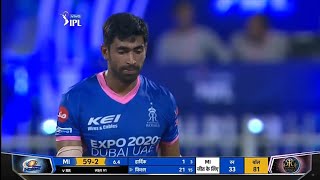 Kuldeep yadav Rajasthan Royals bowling vs mi in ipl 2021 / Kuldeep yadav bowling rr vs mi / ipl 2021