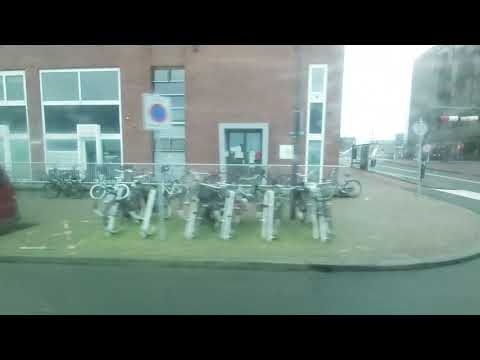 🚍Busrit in de GVB Amsterdam buslijn 43 Borneo Eiland-Centraal Station Als VDL Citea SLF,