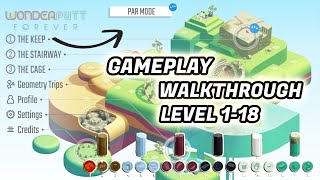WonderPutt Forever Gameplay Walkthrough | THE KEEP PAR MODE | LEVEL 1-18 | NO COMMENTARY