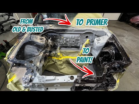 1988 CRX Si Restore Part 16 - Engine Bay Paint!
