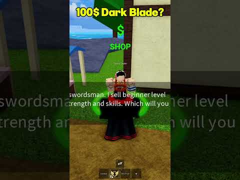This NPC sells DARK BLADE?