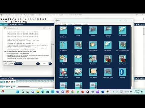ASSIGNMENT 3 - Video 3; 8.1.3 Packet Tracer  (Connect to a Web Server)