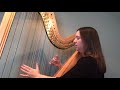 J.S. Bach - Little Fugue in G Minor, arranged for harp