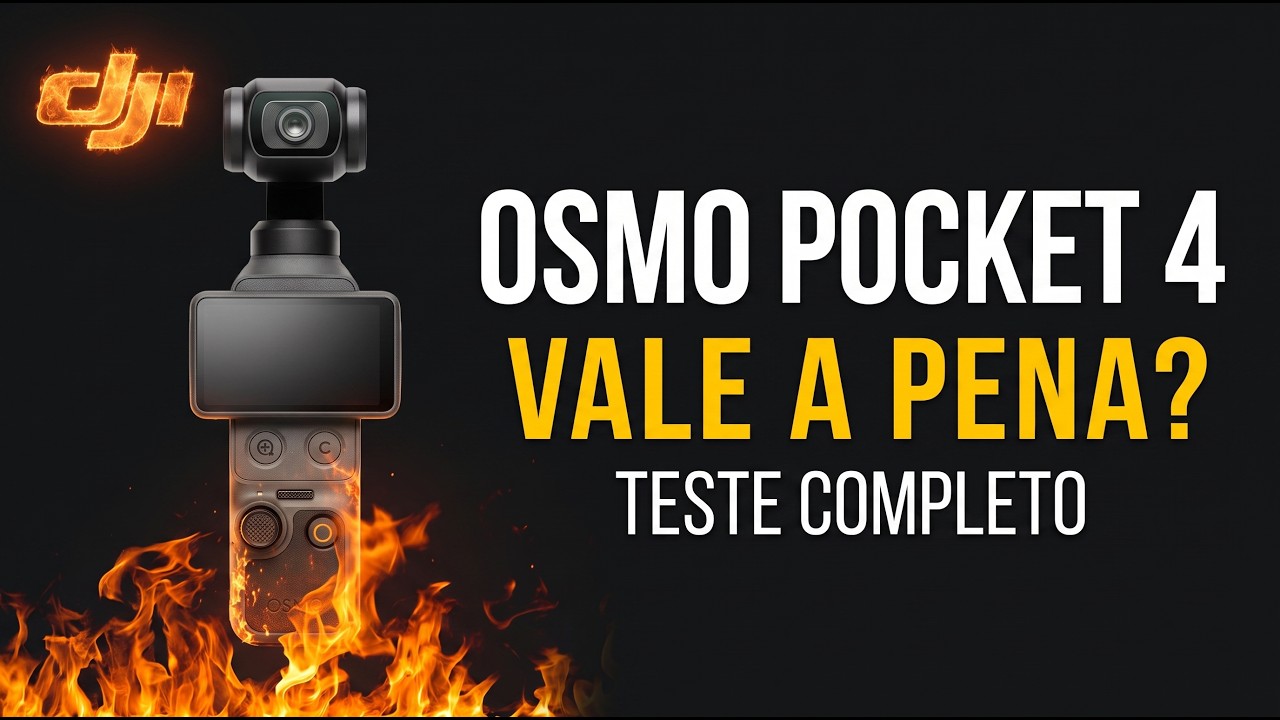 NÃO COMPRE a DJI Osmo Pocket 4 Sem Ver Isso! (ISO, Low Light, Áudio, Comparativo Samsung S23 Ultra)