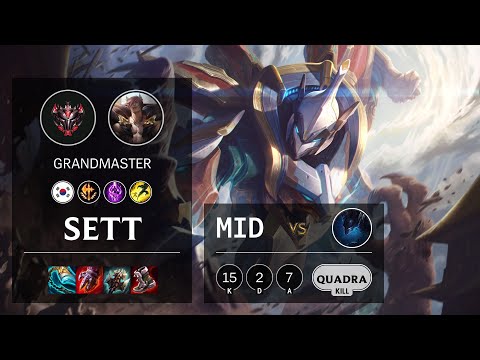 Sett Mid vs Nocturne - KR Grandmaster Patch 11.13