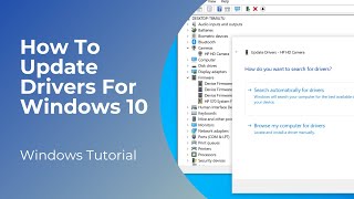 How To Update Drivers For Windows 10