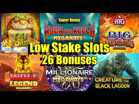 Thumbnail for video: 26 Bonuses, Millionaire Megaways, Monopoly Deluxe, Rock The Reels Super & So Much More