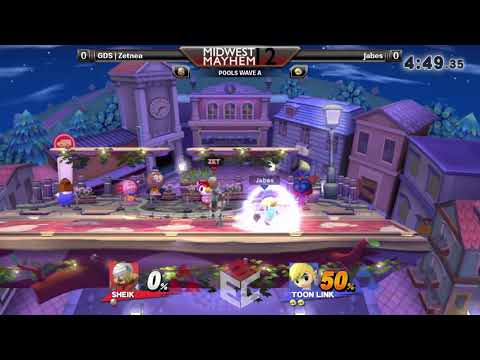 Midwest Mayhem 12 POOLS - GDS | Zetnea (Sheik) vs Jabes (Toon Link)