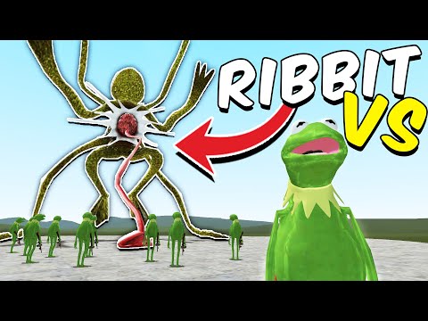 BIG RIBBIT VS FROG ARMY?! (Garry's Mod Sandbox) NEW Trevor Henderson MONSTER