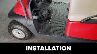 WeatherTech Golf Cart Mat Floor Mounted Pedals: Installation