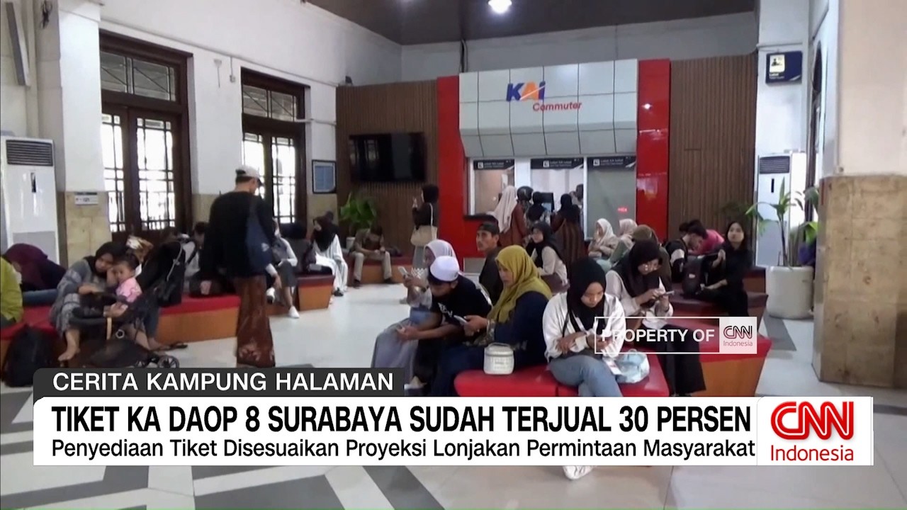 Tiket KA Daop 8 Surabaya Sudah Terjual 30 Persen