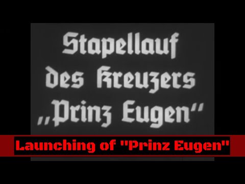 LAUNCHING OF THE KRIEGSMARINE HEAVY CRUISER PRINZ EUGEN  AUGUST 22, 1938  KIEL, GERMANY XD53735