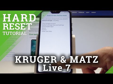 Factory Reset KRUGER & MATZ Live 7 - Wipe Data / Restore Defaults
