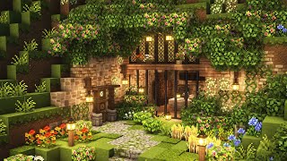[Minecraft] ⛰️ Aesthetic Mountian House Tutorial / Cottagecore / Mizuno's 16 Craft Resource Pack