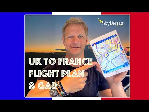 How to Plan a Trip to France Using SkyDemon. Including filing a flight plan and a customs GAR.
