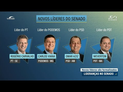 Saiba quem são as novas lideranças partidárias do Senado