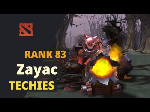 Zayac (Rank 83) plays Techies Dota 2 Full Game