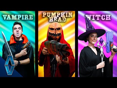 NERF Choose Your Halloween Costume Challenge! Video