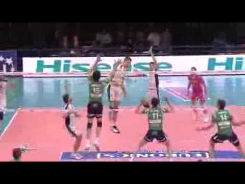 Todor Skrimov actions  in Latina   Cuneo 25 01 2014 Serie A1