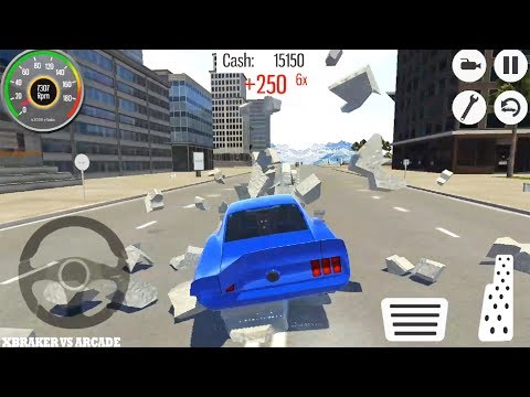 Car Driving 3D: Ultimate City Crash Simulator | New Blue Sport Car Unlocked - Android GamePlay