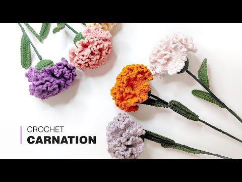 How to crochet carnation flower