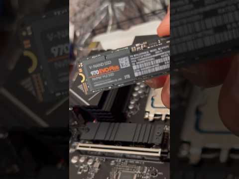 Installing #Samsung 2TB 970 EVO Plus NVMe M.2 SSD 3500MB Read Speed  #computer #technology #pc #ssd