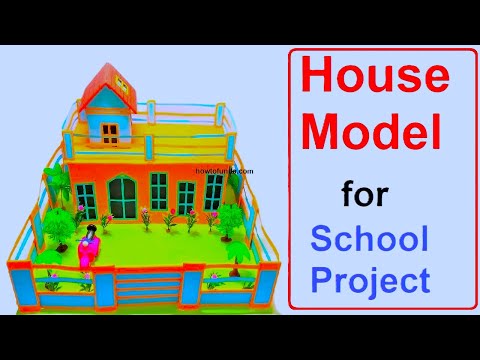 eco friendly house generating power with windmill solar panel model diy howtofunda