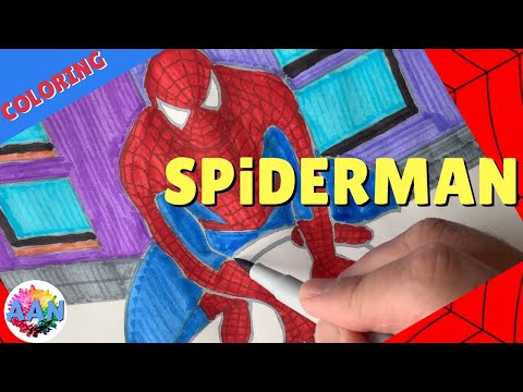 Spiderman Superhero Coloring Page | Marvel Avengers | Spidey, Peter Parker, Spider-Man, AAN Kids
