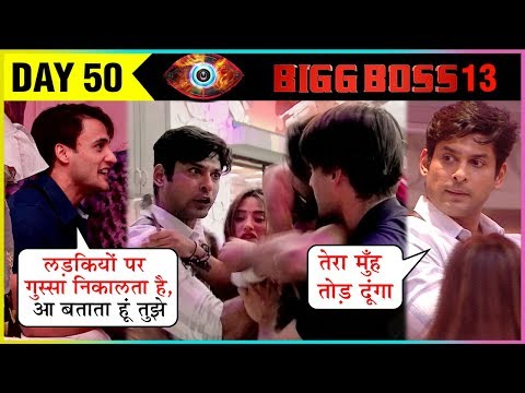 Siddharth Shukla Asim Riaz HUGE PHYSICAL Fight | Bigg Boss 13 Episode Update