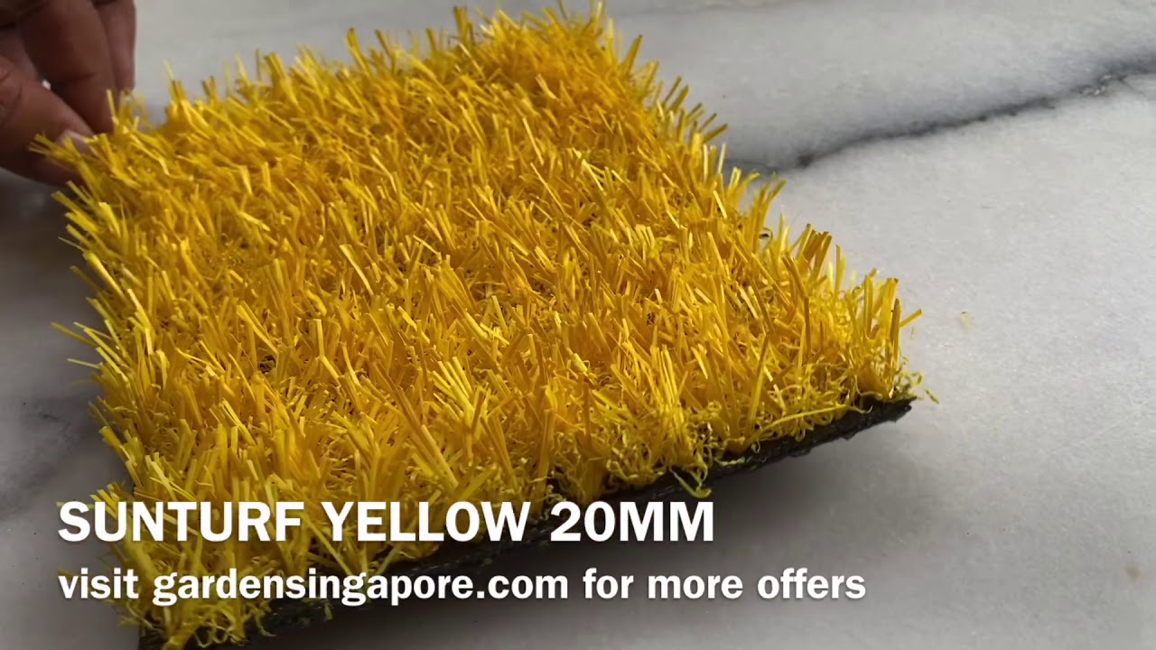 Sunturf Yellow 20mm - Artificial Grass Singapore