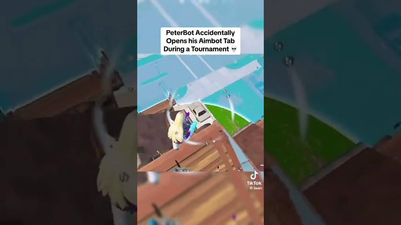 Peterbot accidentally opened his cheat Tab 😮 #fortnite #shorts