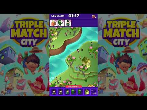 Triple Match City Level 311 (Hard Level) - Find hidden objects