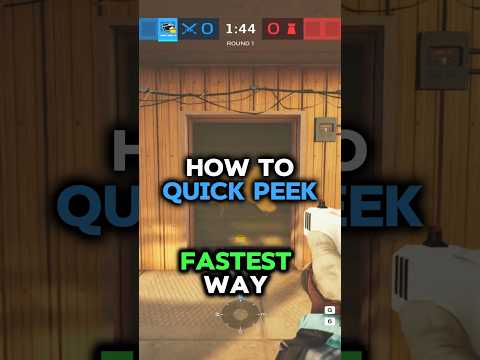How to QUICK PEEK in Rainbow Six Siege #r6siege #rainbowsixsiege #shorts