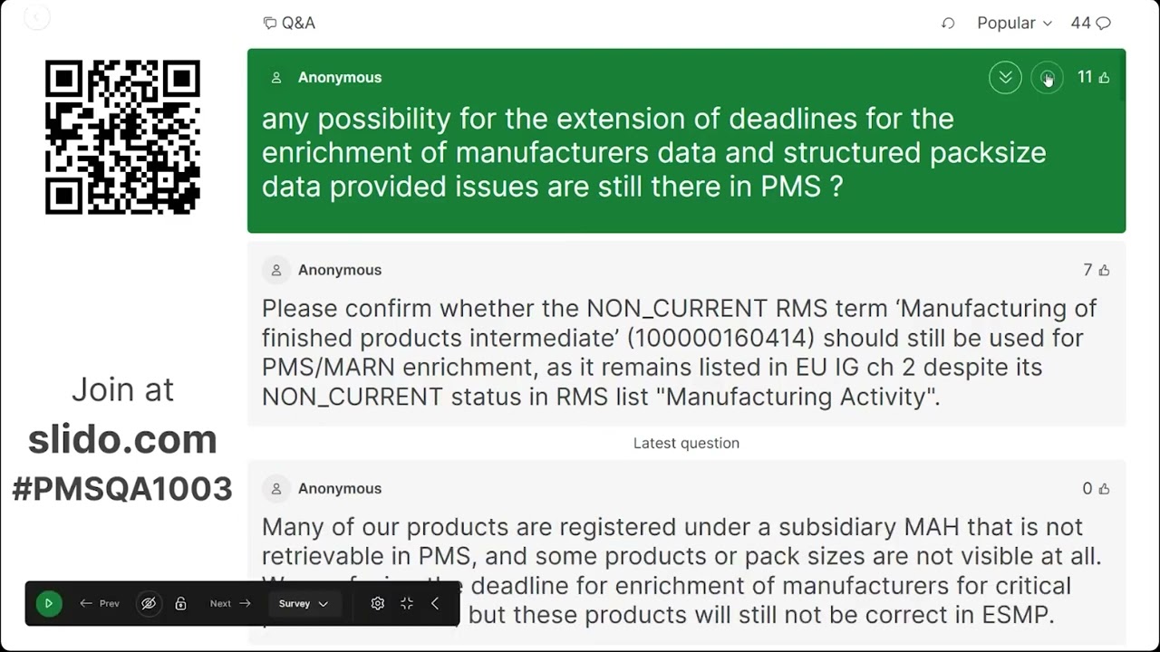 Product Management Service (PMS) Q&A Clinic - March 2026