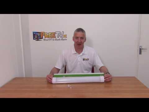 18W Batten Light Fitting (600mm With 20cm Flex)