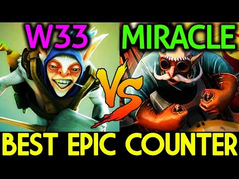 Miracle- Gyrocopter VS W33 Meepo Dota 2 | Signature Meepo VS Monster Slayer