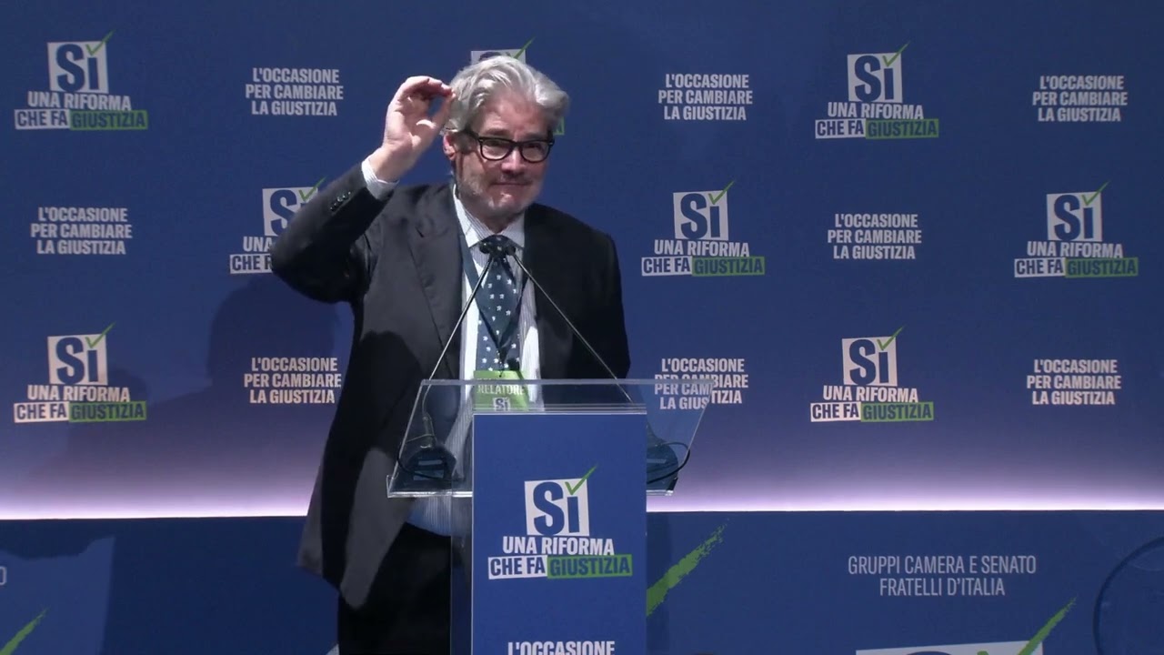 DEL DEBBIO INTERVIENE ALL'EVENTO DI FRATELLI D'ITALIA "UNA RIFORMA CHE FA GIUSTIZIA"