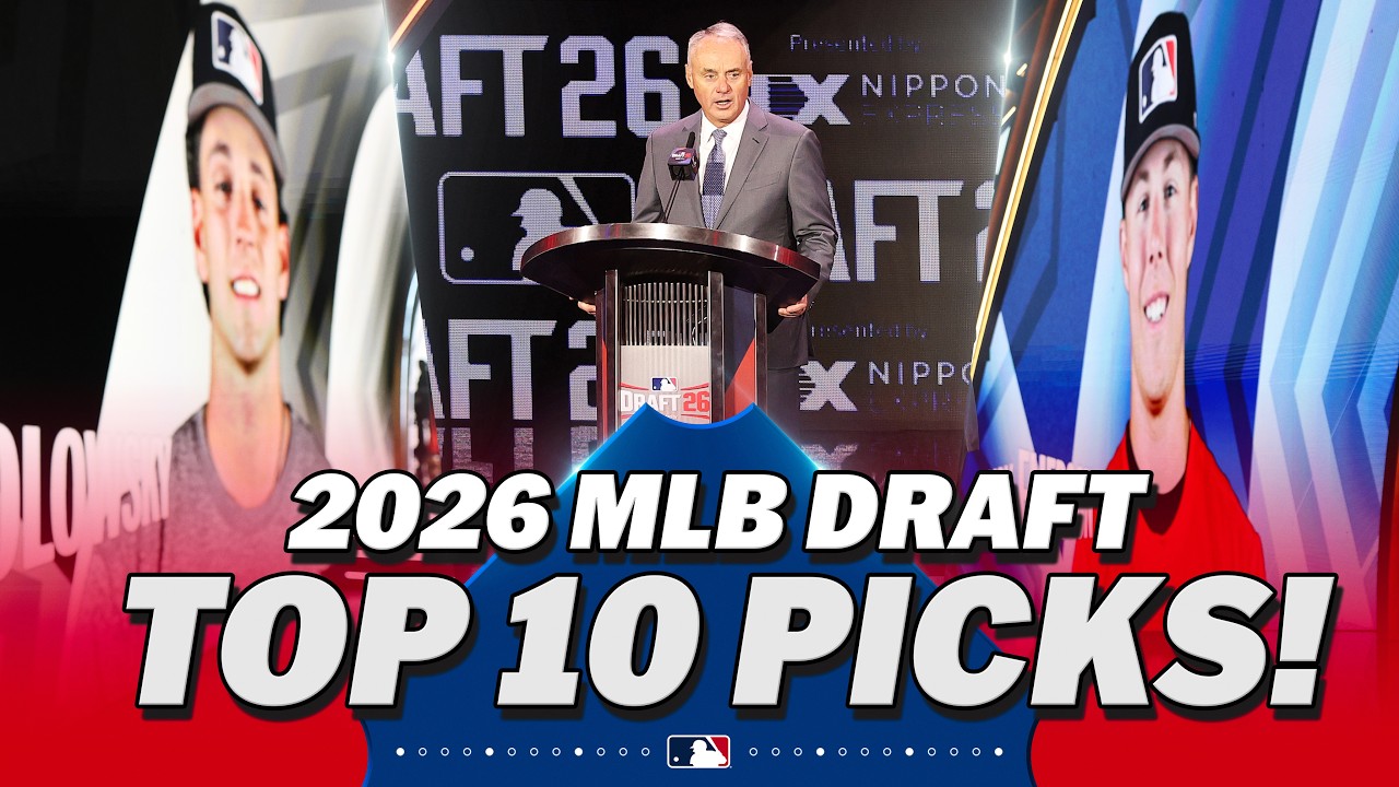 2026 MLB Draft - Top 10 Picks! (Roch Cholowsky, Grady Emerson, Vahn Lackey, and MORE!)