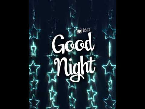 Goodnight video and GIF with bright stars
