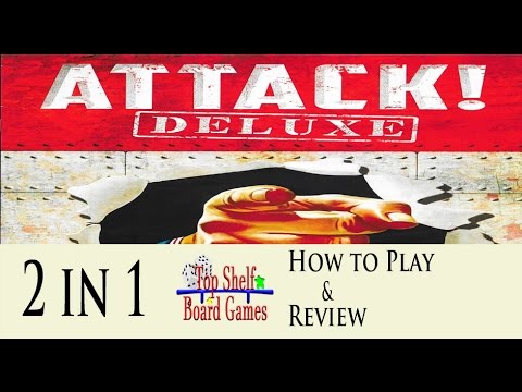 Top Shelf Board Games 2 in 1 How to Play Attack! Deluxe and Review