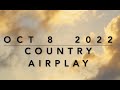 Billboard Top 60 Country Airplay Chart Oct 8 2022