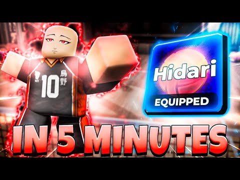 BECOME PRO HIDARI IN 5 MINUTES (Volleyball Legends)