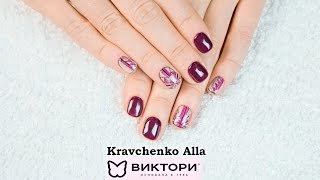 Геометрический дизайн гель-лаком ibd, EzFlow на ногтях. Компания Виктори Kpaвчeнкo Aллa