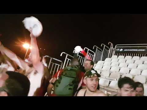 Olympiakos fans after the final vs Pro Recco