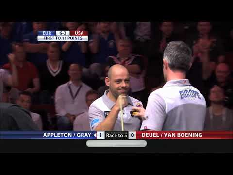 Darren Appleton/Mark Gray vs Corey Deuel/Shane van Boening | 2014 Mosconi Cup