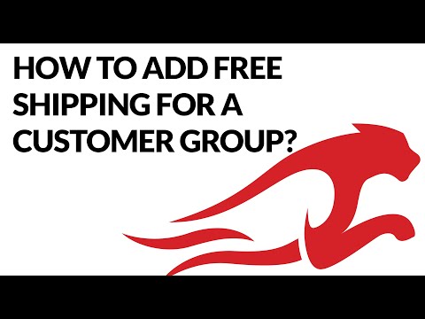 How to add Free Shipping for a customer group?