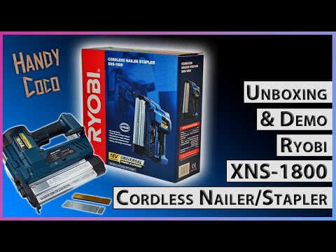 RYOBI XNS 1800 Cordless Nailer Unboxing & Demo 🛠 The Best Homeowner Tool!