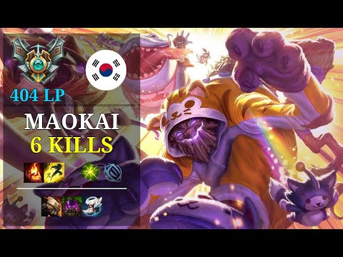 Maokai Support vs Rell - 6 kills - Supzz KR Grandmaster (404 LP) Patch 11.5